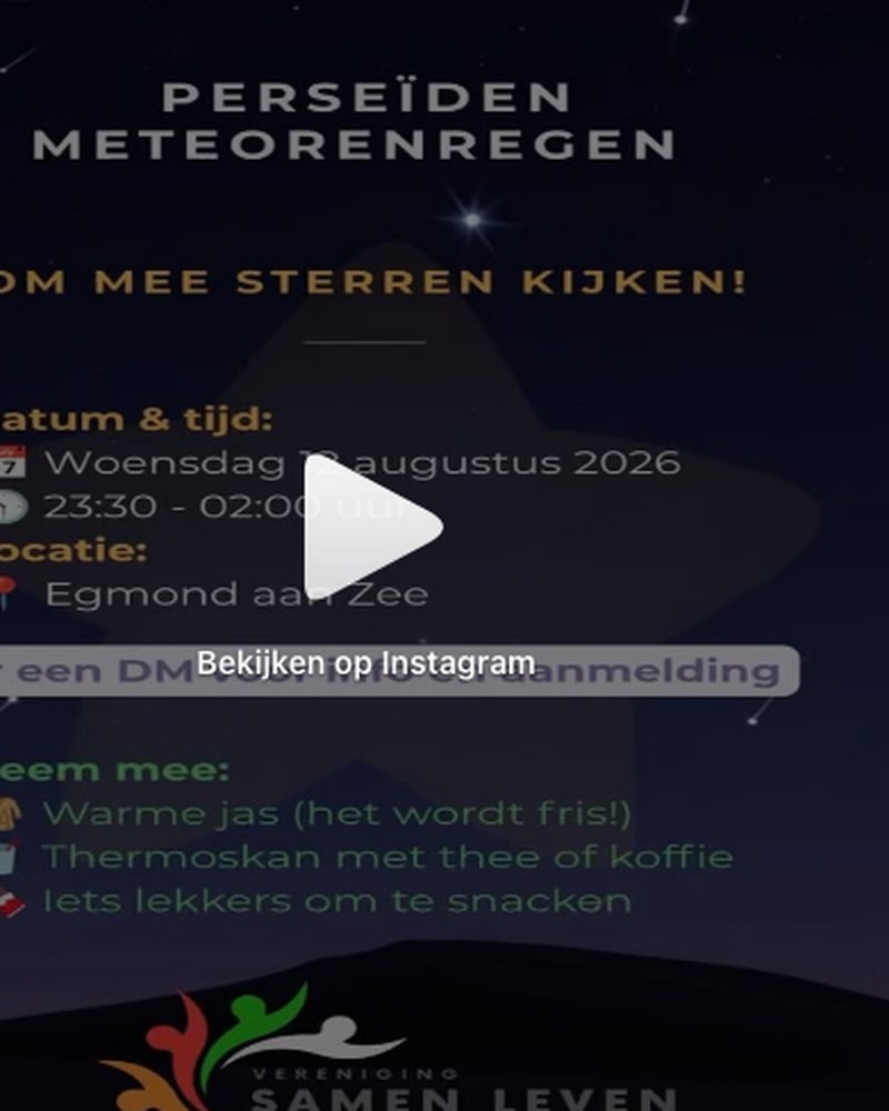 Perseïden meteorenregen — samen sterren kijken