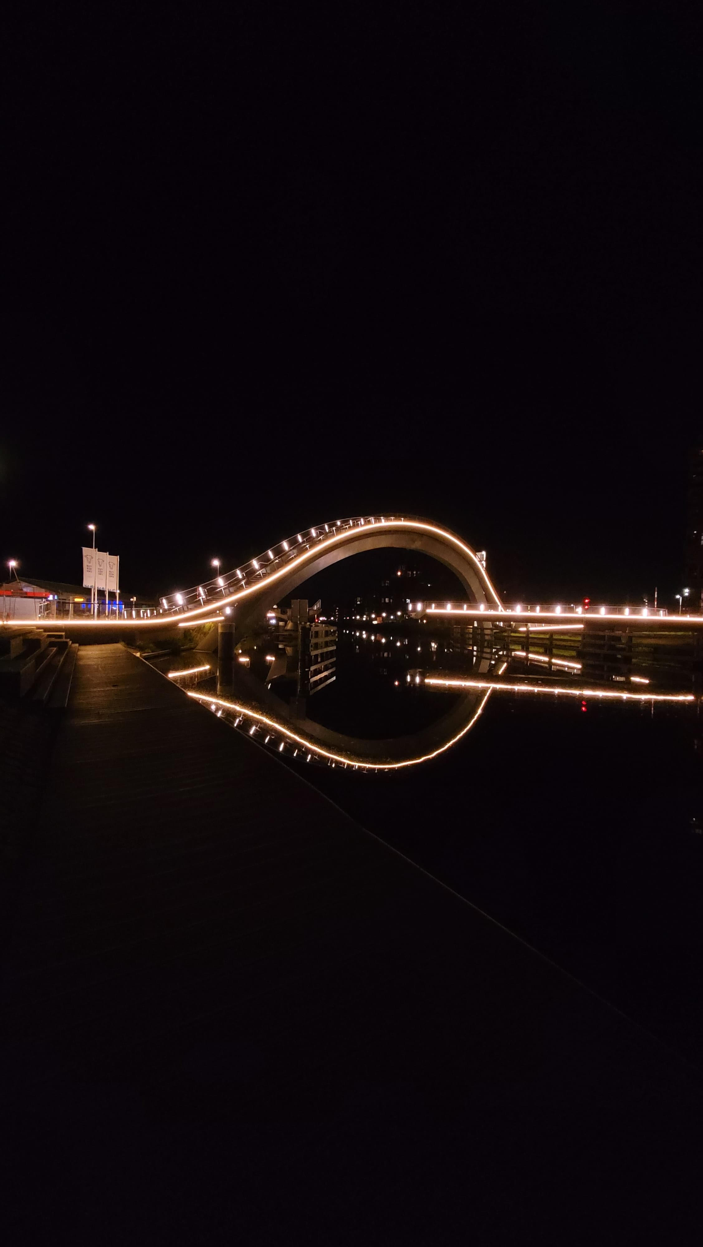 purmerend bridge at night